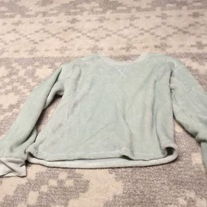 Teal Fuzzy Sweatshirt T&B